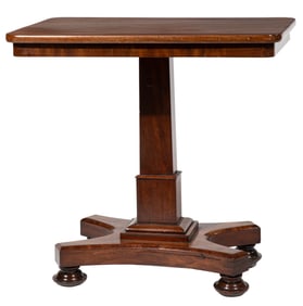 Regency Carved Mahogany Games Table