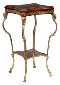 Empire-Style Mahogany and Bronze Mounted Tabletop Vitrine