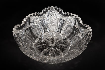 American Brilliant Cut Glass Bowl