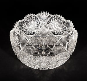 American Brilliant Cut Glass Bowl