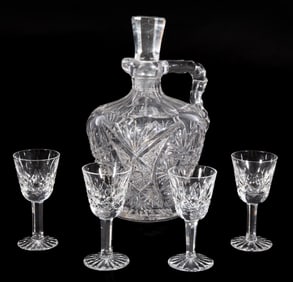 Cut Glass Cordial Set