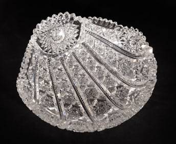American Brilliant Cut Shell Dish