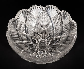 American Brilliant Cut Glass Bowl