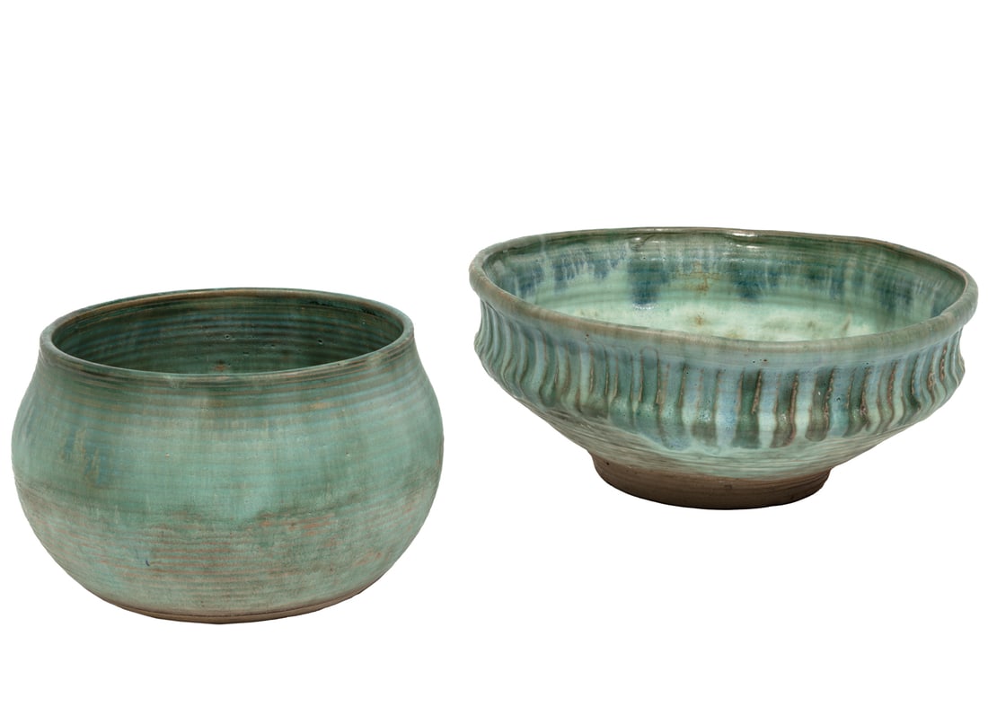 McCartys Jade Pottery Center Bowl and Cachepot (1 of 5)