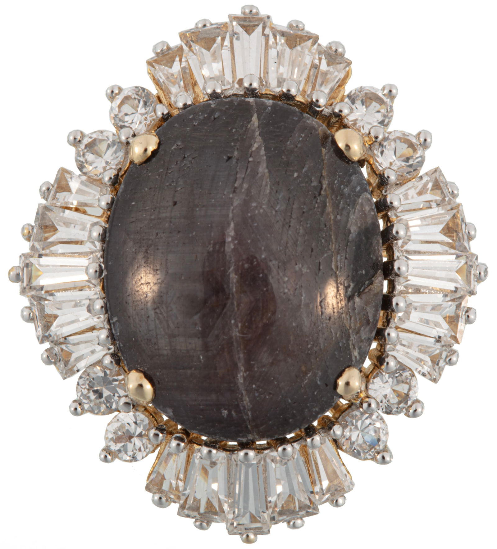 Gold Vermeil, Star Ruby and White Sapphire Ring (1 of 4)