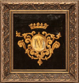 Continental School late 19th/early 20th c., "Crests", 3 oils on canvas
