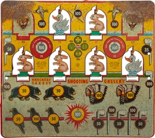 Vintage Shooting Gallery Game