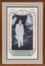 George Rodrigue, American/Louisiana 1944-2013, "Governor Huey P. Long", offset lithograph