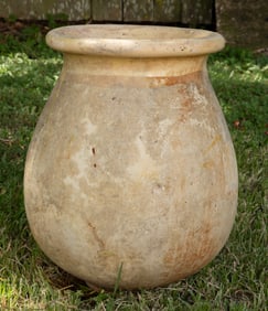 Antique French Glazed Olive Jar