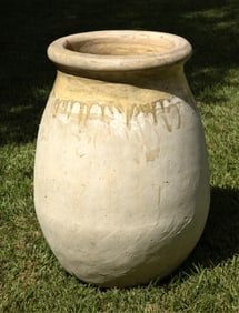 Antique French Glazed Olive Jar