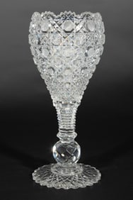 American Brilliant Cut Glass Vase