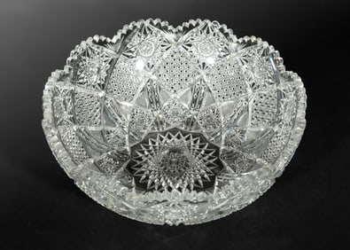 American Brilliant Cut Glass Bowl
