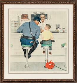 Norman Perceval Rockwell, American 1894-1978, ?The Runaway?, lithograph in colors