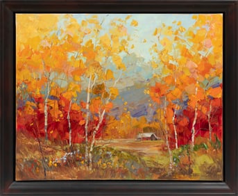 Troy Collins, American/Montana 20th c., ?No Place Like Home?, oil on canvas