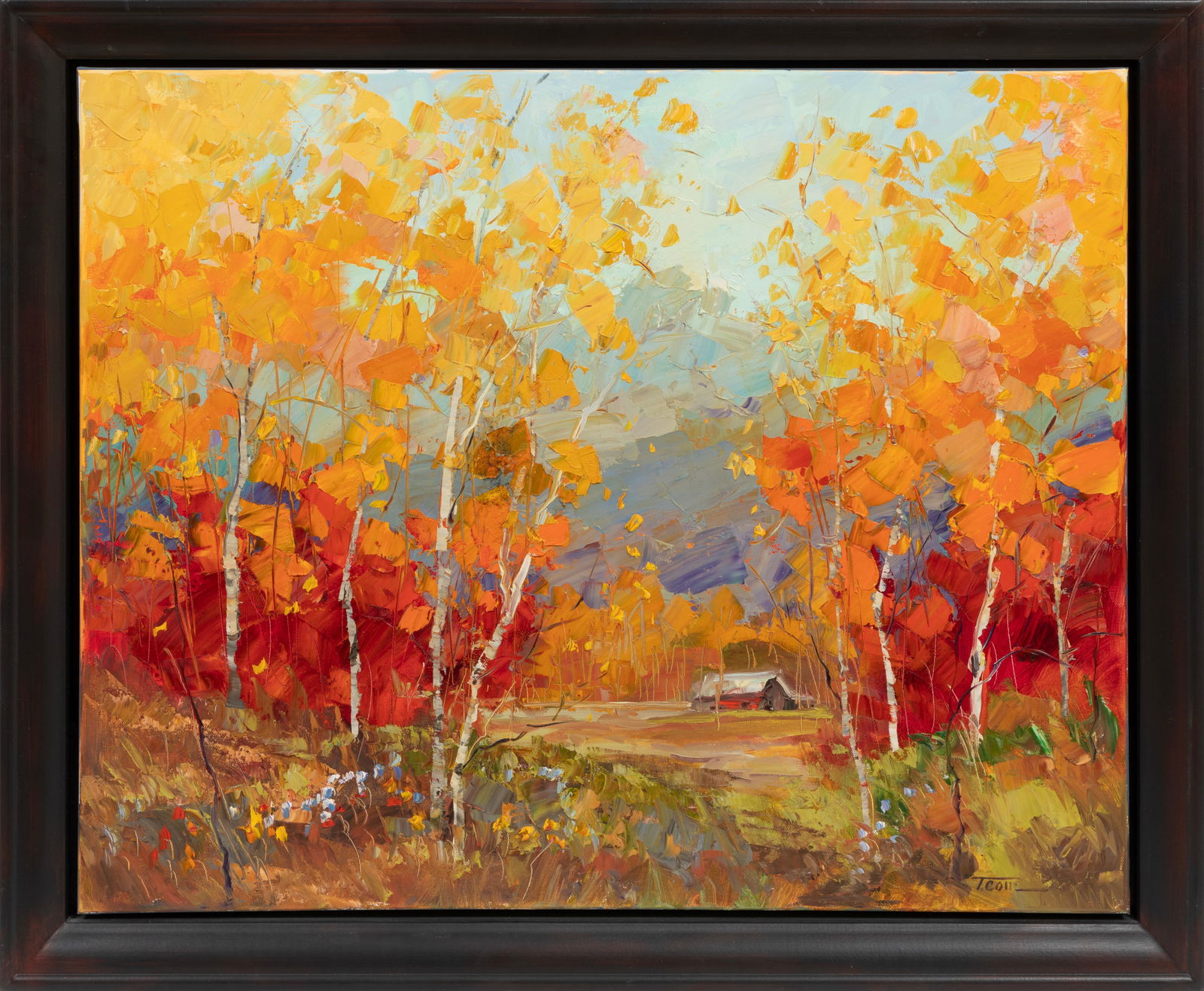 Troy Collins, American/Montana 20th c., ?No Place Like Home?, oil on canvas (1 of 3)