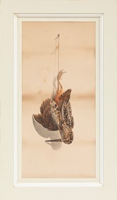 Achille Perelli, Italian/Louisiana 1822-1891, ?Nature Morte: Woodcock?, watercolor on paper