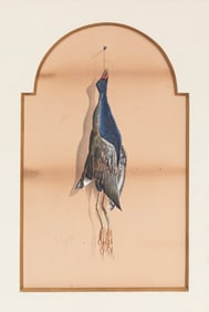 Achille Perelli, Italian/Louisiana 1822-1891, ?Nature Morte: Gallinule?, watercolor on paper