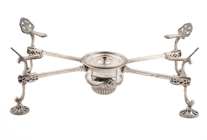 George III Sterling Silver Dish Cross with Burner