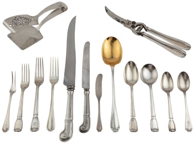 Group of Tiffany "Castilian" and "Flemish" Patterns Sterling Silver Flatware