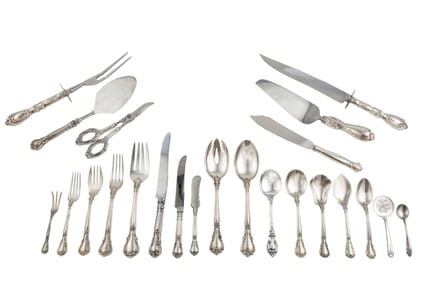 Gorham "Chantilly" Pattern Sterling Silver Flatware Service for Twelve