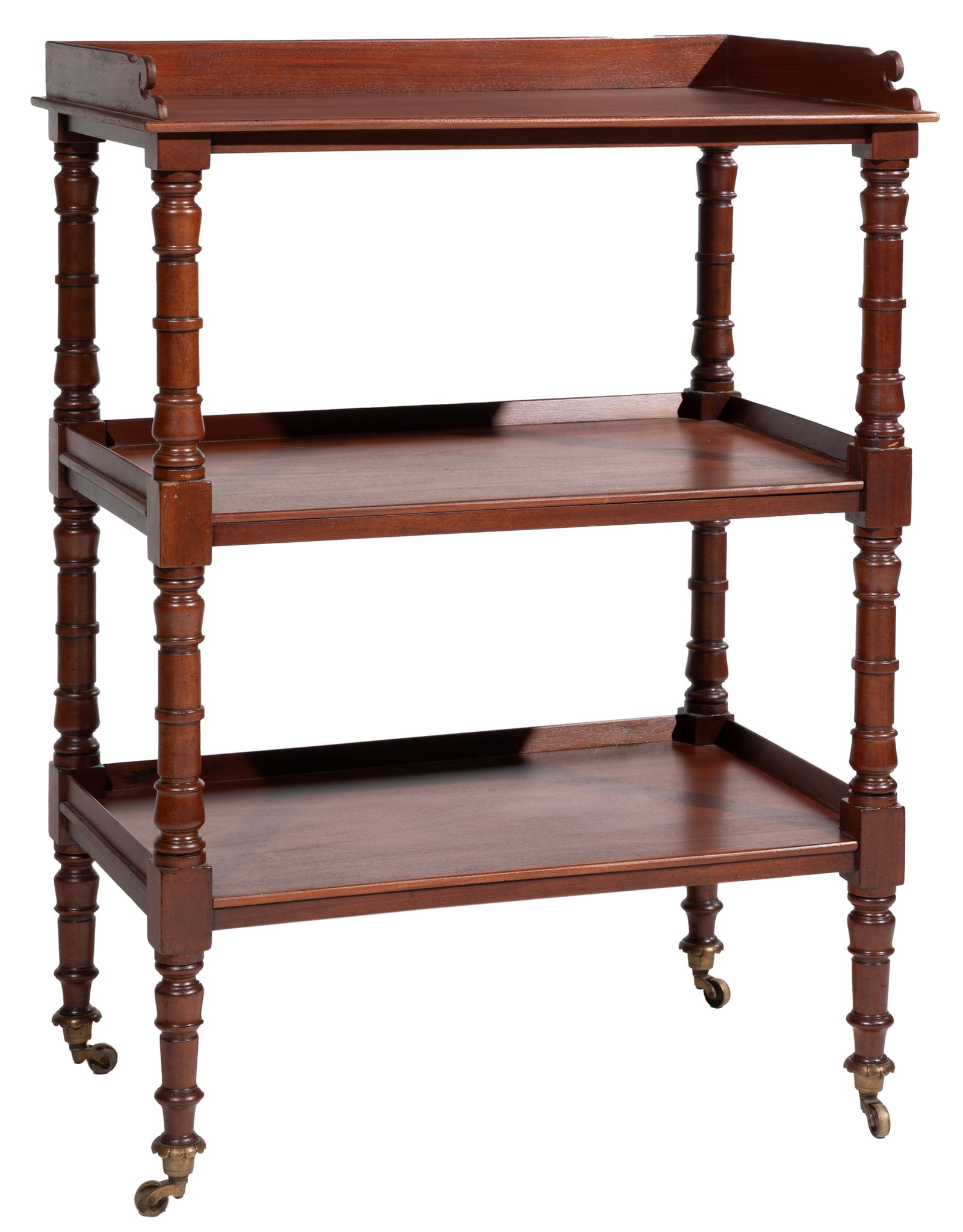 Regency Carved Mahogany Etagere/What Not Shelf (1 of 4)