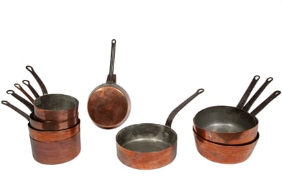 Ten Copper Pots