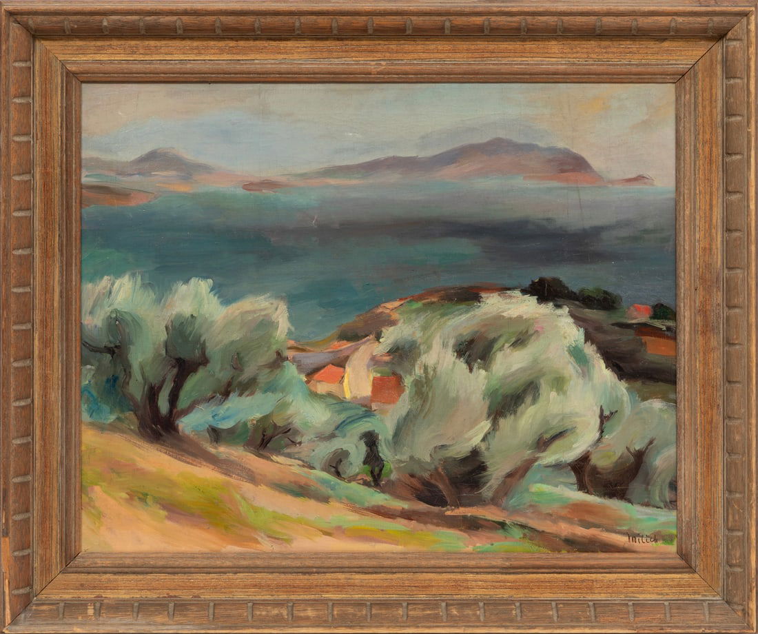 Abraham Adolphe Milich, Polish/French 1884-1964, "La Ciotat", oil on canvas (1 of 4)