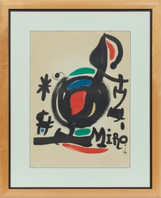 Joan Miró, Spanish 1893-1983, “Les Essències de la Terra”, color lithograph