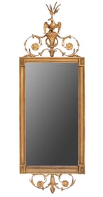 Louis XVI Giltwood Mirror