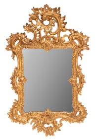Italian Rococo Giltwood Mirror