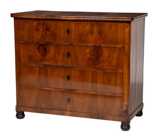 Biedermeier-Style Walnut Commode