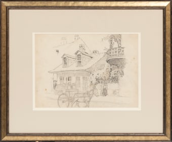 Louis Oscar Griffith, American/Indiana 1875-1956, active New Orleans, 1916-1917, "Horse Drawn Milk