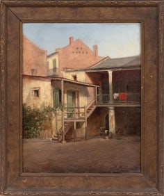 Attributed to Mary Helen Washburn, American/New Orleans 1862-1934, ?Old Garden Court - Garden Street