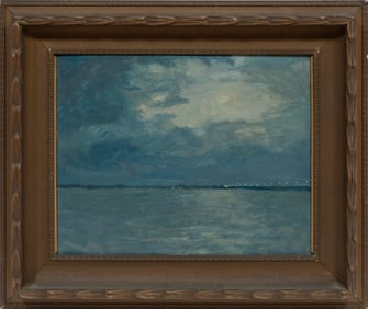 Gideon Townsend Stanton, American/Louisiana 1885-1964, ?Bay St. Louis Bridge?, oil on canvas board