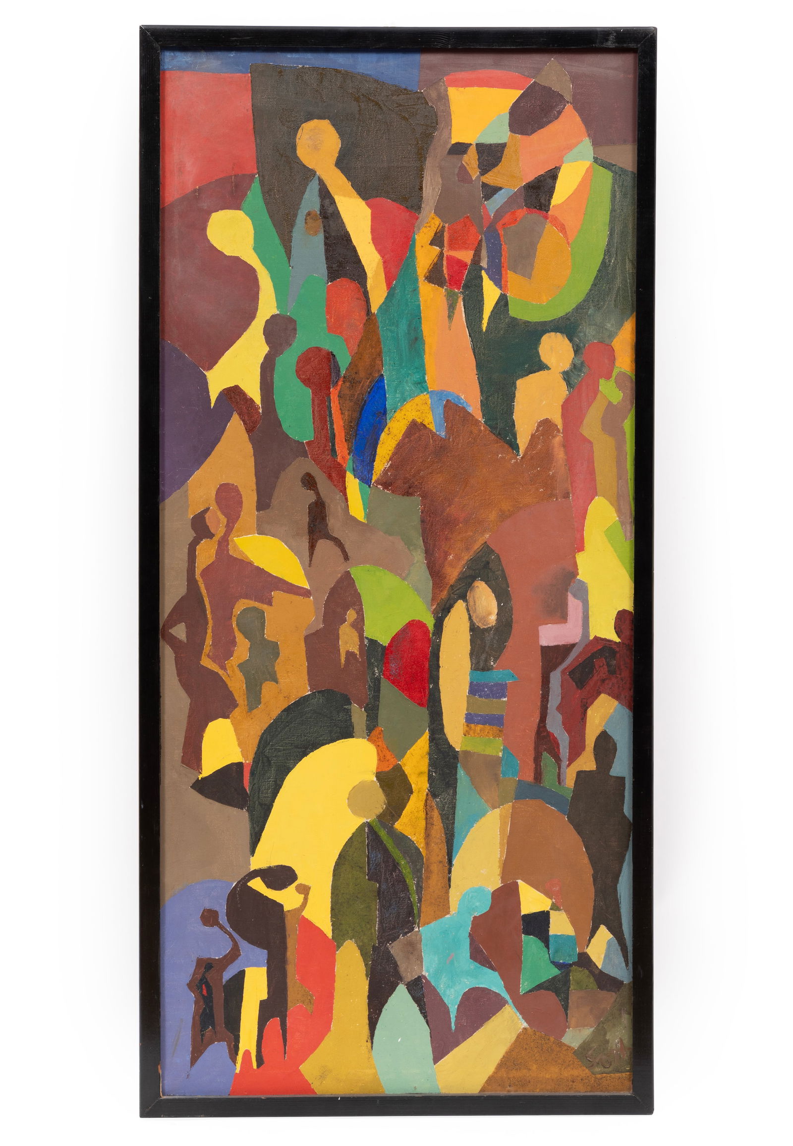 John T. Scott, American/Louisiana 1940-2007, ?The Park?, oil on canvas (1 of 4)