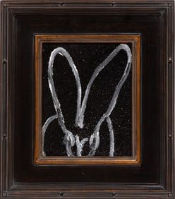 Hunt Slonem, American/Louisiana b. 1951, "Martin", oil and diamond dust on panel