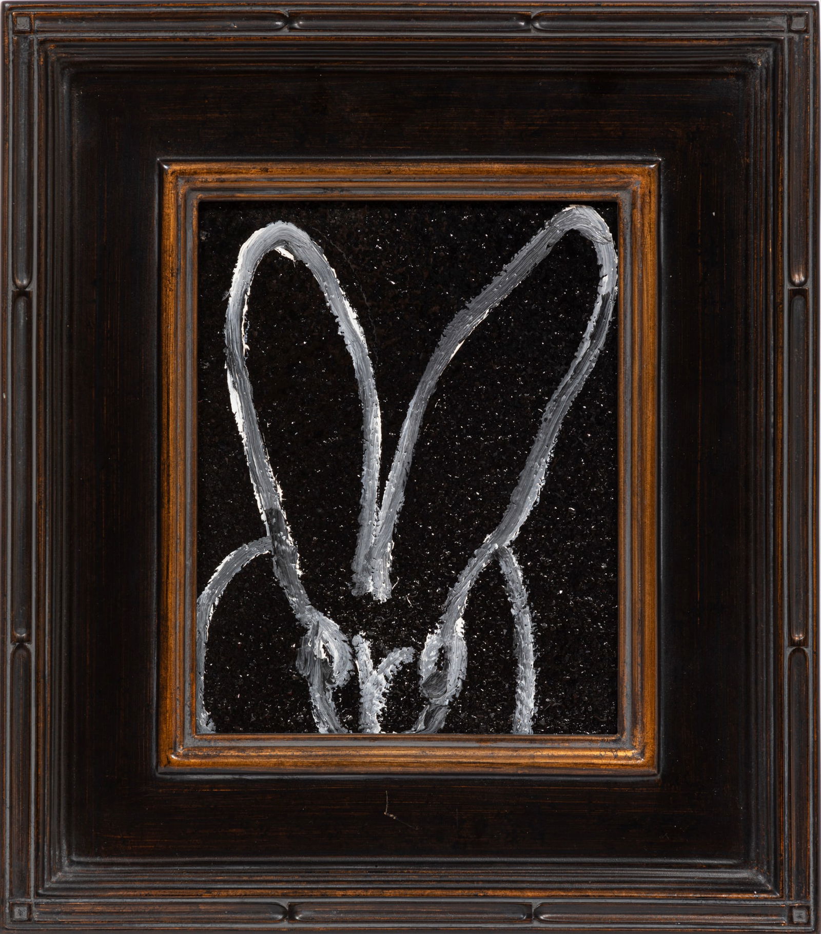 Hunt Slonem, American/Louisiana b. 1951, "Martin", oil and diamond dust on panel (1 of 2)