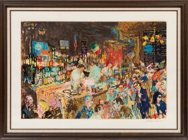 LeRoy Neimann, American 1921-2012, ?P.J. Clarke?s Bar?, serigraph