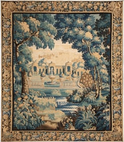 Antique Continental Verdure Tapestry