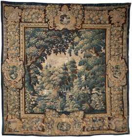 Antique Flemish Verdure Tapestry