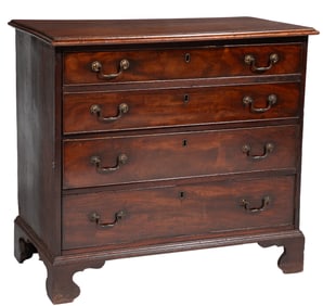 Georgian Carved Mahogany Chest of Drawers