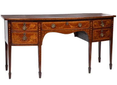 Georgian Mahogany and Marquetry Sideboard