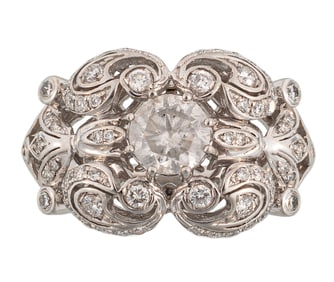 Platinum and Diamond Ring