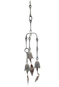 American Studio Bronze and Copper Wind Chime