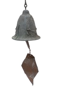 American Studio Bronze and Copper Wind Chime