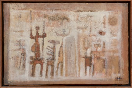 Guillermo Trujillo, Panamanian 1927-2018, ?Ritos?, oil on canvas