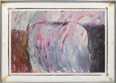 Carlos Loarca, Guatemalan/California 1937-2021, "Elephant", acrylic on paper