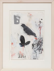 Stephanie Brody-Lederman, American/New York b. 1939, "Silk", acrylic and graphite on paper