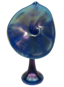 Carl Radke Phoenix Studio Jack in the Pulpit Art Glass Vase