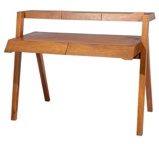 Nathan Yong for Folks Walnut "Two-Tier Primary" Desk